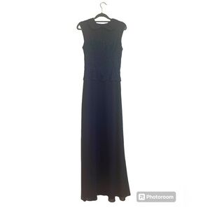 Ted Baker Amerlee Navy Embroidered Maxi Dress Sizes 1(14) Original $ 419